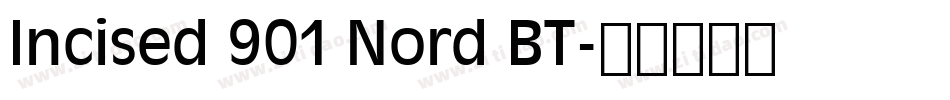 Incised 901 Nord BT字体转换